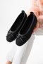 Tweed Fabric Ballet Flats Stylish Buckled Orthopedic Sole Daily Shoes Office Shoes STC1198 - 8
