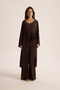 Raina Brown Kimono Basic Three-Piece Set - 2