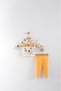 Baby Boy Space Embroidered Yellow Top and Bottom Casual Stylish 2-Piece Set Yk062506 - 2