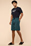 Men's Dark blue Printed Lounge Set - 2