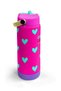Neon Pink Water Green Heart Folding Steel Thermos with Spout 650 ml 38376 - 3