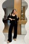 Jovie Black Velvet Three-Piece Set - 4