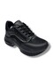 1511-26 Leather Anatomical Lace-Up Women's Sneaker with Glitter Stripes