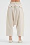 Women's Accessory Detailed Design Trousers with Elastic Waist Shalwar - 2