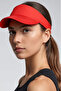 Red Tennis Visor Hat Adjustable Lightweight Sports Sunshade Unisex