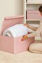 Mega Size Box with Lid – XXL Quilt Blanket Storage Box Organizer 70X40X30 - Beige - 2