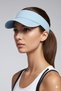 Baby Blue Tennis Visor Hat Adjustable Lightweight Sports Sunshade Unisex - 4