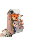 Realme C20/C20A Compatible High Quality Cartoon Fox and Rabbit Couple Printed Case - 2