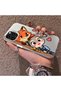 iPhone 15 Pro Max Compatible High-Quality Cartoon Fox and Rabbit Couple Printed Case