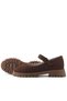 Natural Genuine Leather Brown Girls' Ballerina Shoes - 7