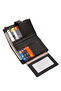 Women's Black Zipper Wallet – Stylish and Convenient Medium Wallet with Multiple Card Slots and Money Compartment - 3