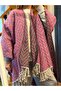 Double-Sided Wool Knitwear Poncho Shawl Women's Clothing Accessory - 4