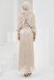 Stone-Fronted Draped Mobile Cape Evening Dress - 5