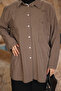Khaki Single Pocket Stoned Casual Shirt - 4