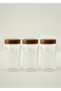 Austin Wooden Lid Jar Set of 3 Natural (1300 Cc)