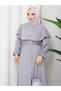 Women's Hijab Bolero Crepe Long Stylish Dress - Wedding, Henna, Promise, Engagement, Graduation Dress - 6