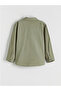 Green boy's gabardine shirt and pants - 3