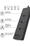 Extension Lead with 3 USB Slots | 2 Meter Cable Cord Power Strip, 3 Way Universal Socket | Sm - 3