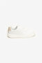 حذاء رياضي رجالي من Chunky Cupsole Laceup Lth Bt Aop باللون الأبيض