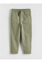 Green boy's gabardine shirt and pants - 4