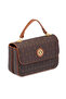 Brown Print Women's Handbag - S26Y1Pr09154-T4J - 2