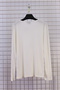 Women's Plus Size Lycra Crew Neck Long Sleeve Mom T-Shirt Combed Cotton Blouse - 3