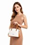 Women’s Structured Handbag – Premium Textured Leather Bag – 23 cm Elegant Office & Daily Use Bag