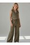 Girl's Cotton Vest and Wide-Leg Pants Set - 5