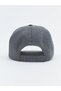 Gray Embroidered Men's Cap Hat - 3
