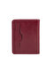 Coewl Leather Magnetic Card Holder Claret Red - 3