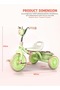 Foldable Baby Tricycle for Kids, Baby Cycle with Light, Music, & Rear Storage Basket - 3