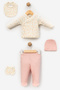Floral Nature Patterned 5-Piece Newborn Hospital Discharge Bodysuit Set - 6