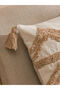 Yk Plus Farkiyla Tasseled Cushion Cover 45X45 cm - 3