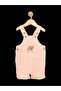Boys’ Elephant Embroidery Jumpsuit - Salmon