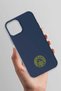 iPhone 13 Compatible Yellow Arma Navy Blue Silicone Licensed Phone Case - 3