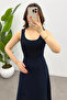 Women's Navy Blue Modal Blouse Double Suit - 5
