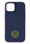 iPhone 14 Compatible Yellow Arma Navy Blue Silicone Licensed Phone Case