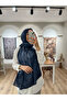 شال كراش بنمط بوهيمي - أزرق داكن - 4