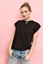 B06 Düşük omuz basic t-shirt