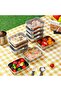 5-Piece Stainless Steel Lunch Box Set with Transparent Lids – Food Prep and Storage Containers, Su - 2