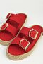 Women's Red Slippers Pc-55813 - 4