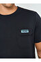 Men Black Pocket T-Shirt with Contrast Stitch Detail - 4