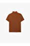 Slim Fit Short Sleeve High Neck T-Shirt - 4