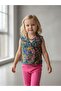 Girl's Patterned Double-Breasted Cut-Design Vest - 7