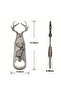 Buffalo Head Bottle Opener - Durable Stainless Steel - Silver - 5