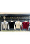 Women's Black Carmen Collar Ribbed Knitted Blouse - 2