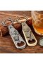 Buffalo Head Bottle Opener - Durable Stainless Steel - Silver - 3