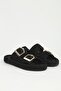 Women's Black Slippers Pc-55813 - 2
