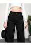 Black Loose Jeans Extra High Waist Palazzo Jeans - 3