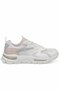 Women's White Sneaker - Powder Pink Detailed Thick Sole Sports Shoes - 2